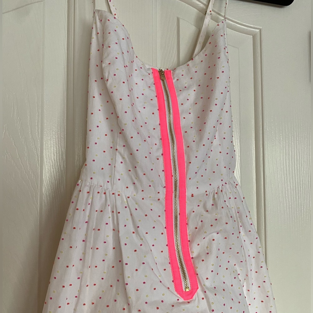 Vintage Y2K Lilly Pulitzer White Polka Dot Dress - Picture 4 of 5